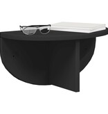 VidaXL Wandplank Wandgemonteerd Zwart 38 x 19 x 19 cm Bewerkt hout