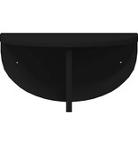 VidaXL Wandplank Wandgemonteerd Zwart 38 x 19 x 19 cm Bewerkt hout