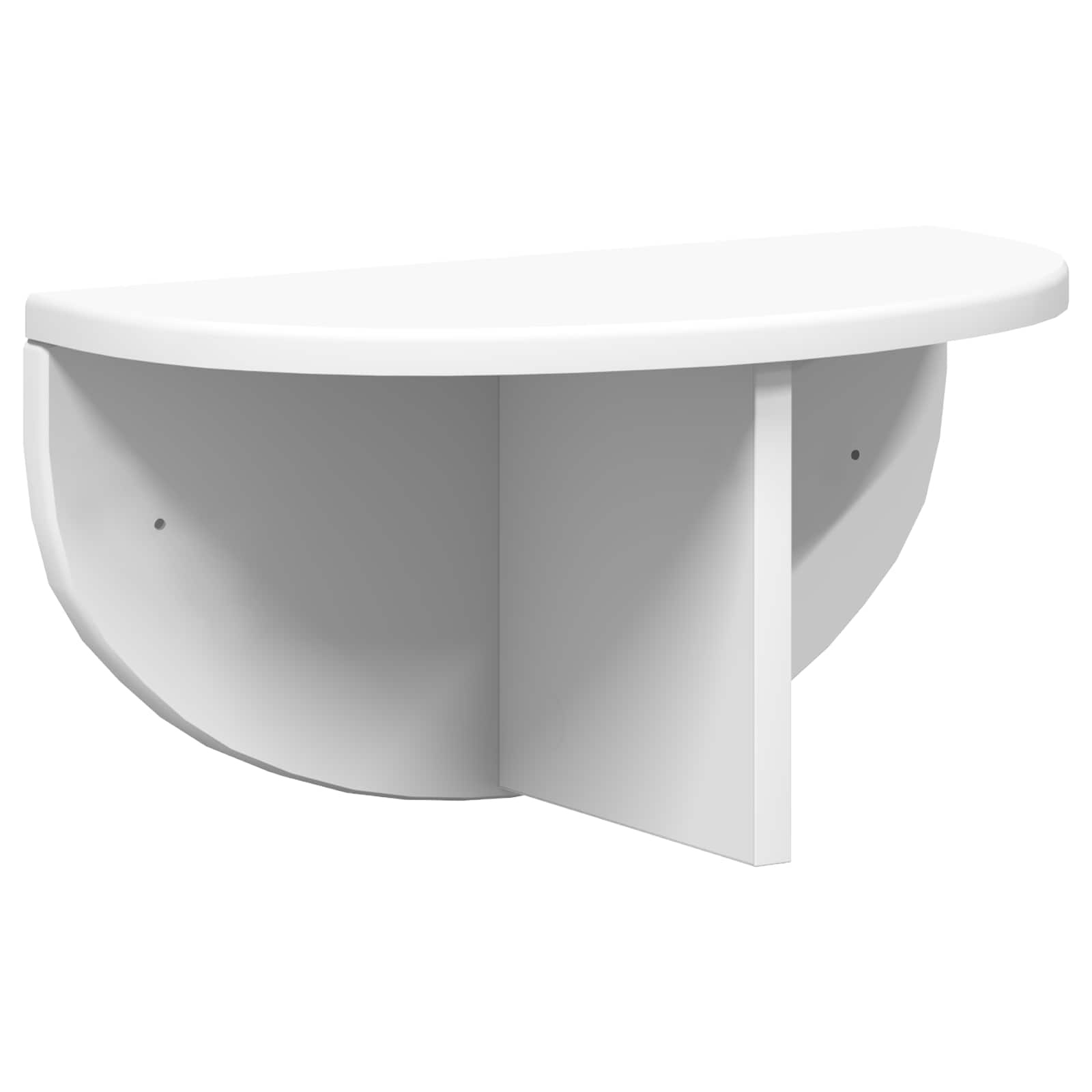 VidaXL Wandplank Wandgemonteerd 2 pcs Wit 38 x 19 x 19 cm Bewerkt hout