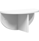 VidaXL Wandplank Wandgemonteerd Wit 38 x 19 x 19 cm Bewerkt hout