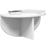 VidaXL Wandplank Wandgemonteerd Wit 38 x 19 x 19 cm Bewerkt hout