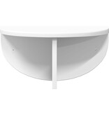 VidaXL Wandplank Wandgemonteerd Wit 38 x 19 x 19 cm Bewerkt hout