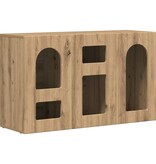 VidaXL Dressoir Artisan Eiken 100 x 35 x 59 cm Bewerkt hout