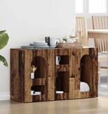 VidaXL Dressoir Oudhout 100 x 35 x 59 cm Bewerkt hout