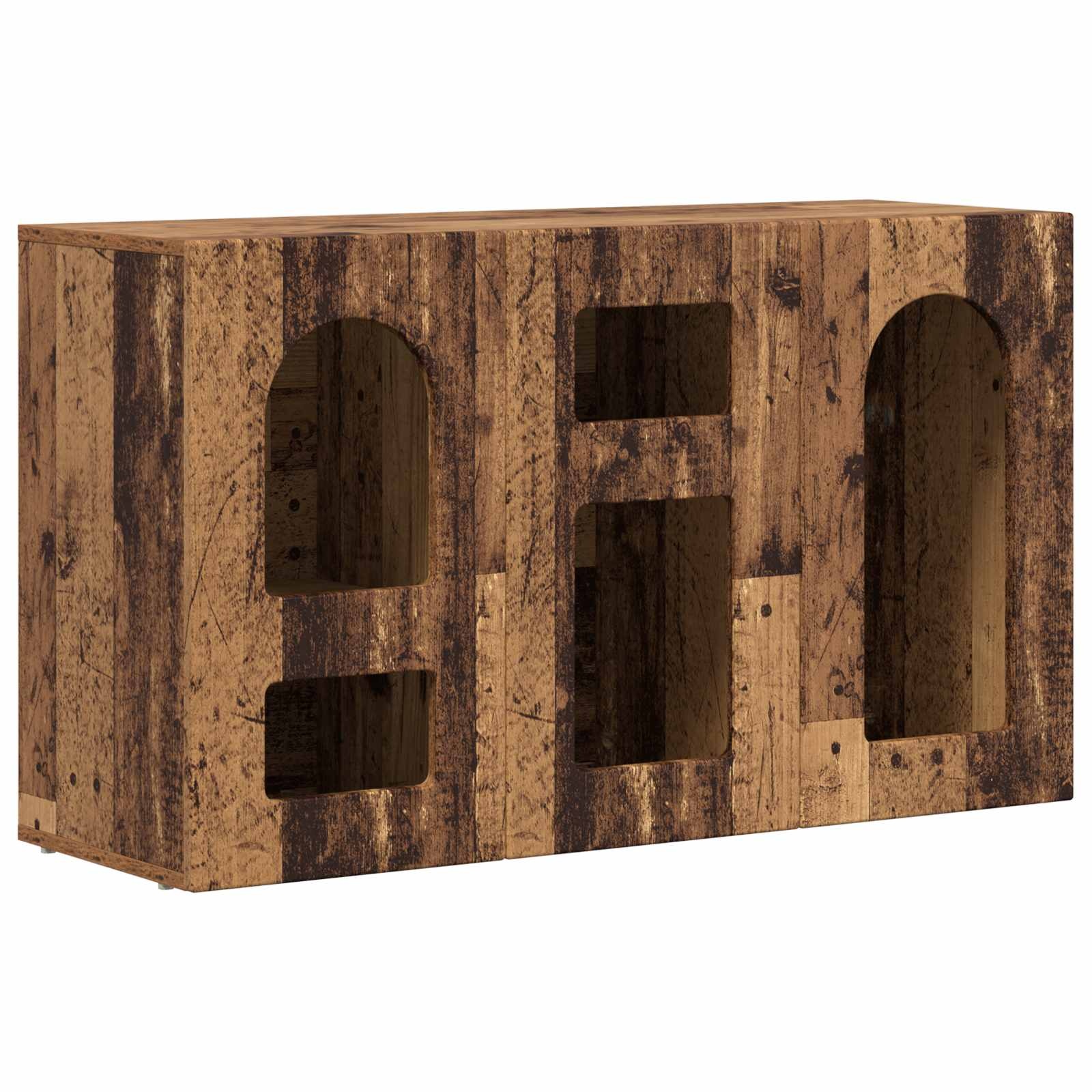 VidaXL Dressoir Oudhout 100 x 35 x 59 cm Bewerkt hout