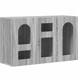 VidaXL Dressoir Grijs Sonoma 100 x 35 x 59 cm Bewerkt hout