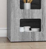 VidaXL Dressoir Grijs Sonoma 100 x 35 x 59 cm Bewerkt hout