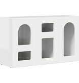 VidaXL Dressoir Hoogglans wit 100 x 35 x 59 cm Bewerkt hout