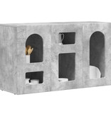 VidaXL Dressoir Beton Grijs 100 x 35 x 59 cm Bewerkt hout