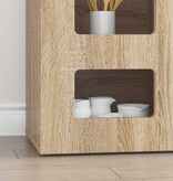 VidaXL Dressoir Sonoma Eiken 100 x 35 x 59 cm Bewerkt hout
