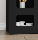 VidaXL Dressoir Zwart 100 x 35 x 59 cm Bewerkt hout