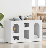 VidaXL Dressoir Wit 100 x 35 x 59 cm Bewerkt hout