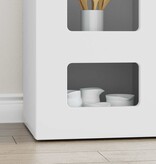 VidaXL Dressoir Wit 100 x 35 x 59 cm Bewerkt hout