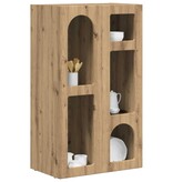 VidaXL Dressoir Artisan Eiken 59 x 35 x 100,5 cm Bewerkt hout