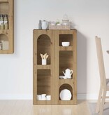 VidaXL Dressoir Artisan Eiken 59 x 35 x 100,5 cm Bewerkt hout