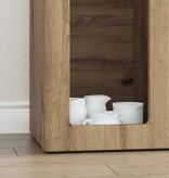 VidaXL Dressoir Artisan Eiken 59 x 35 x 100,5 cm Bewerkt hout