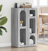 VidaXL Dressoir Grijs Sonoma 59 x 35 x 100,5 cm Bewerkt hout