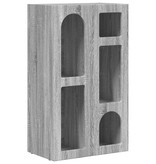 VidaXL Dressoir Grijs Sonoma 59 x 35 x 100,5 cm Bewerkt hout