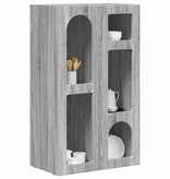 VidaXL Dressoir Grijs Sonoma 59 x 35 x 100,5 cm Bewerkt hout
