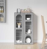 VidaXL Dressoir Grijs Sonoma 59 x 35 x 100,5 cm Bewerkt hout