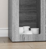 VidaXL Dressoir Grijs Sonoma 59 x 35 x 100,5 cm Bewerkt hout