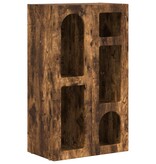 VidaXL Dressoir Gerookt eiken 59 x 35 x 100,5 cm Bewerkt hout