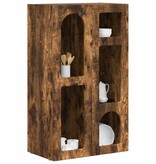 VidaXL Dressoir Gerookt eiken 59 x 35 x 100,5 cm Bewerkt hout