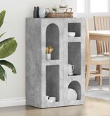 VidaXL Dressoir Beton Grijs 59 x 35 x 100,5 cm Bewerkt hout