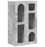 VidaXL Dressoir Beton Grijs 59 x 35 x 100,5 cm Bewerkt hout