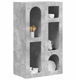 VidaXL Dressoir Beton Grijs 59 x 35 x 100,5 cm Bewerkt hout