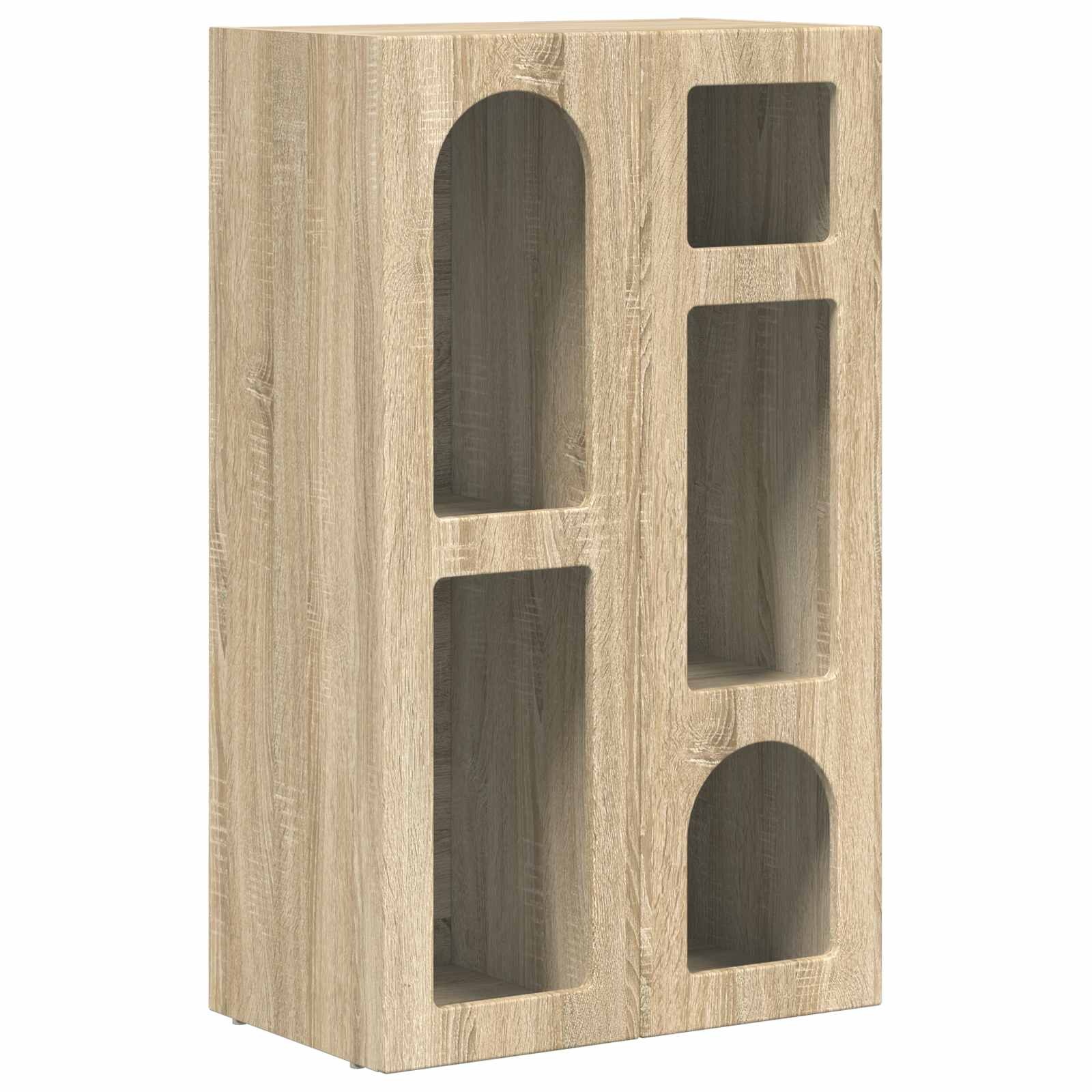 VidaXL Dressoir Sonoma Eiken 59 x 35 x 100,5 cm Bewerkt hout