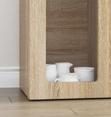 VidaXL Dressoir Sonoma Eiken 59 x 35 x 100,5 cm Bewerkt hout