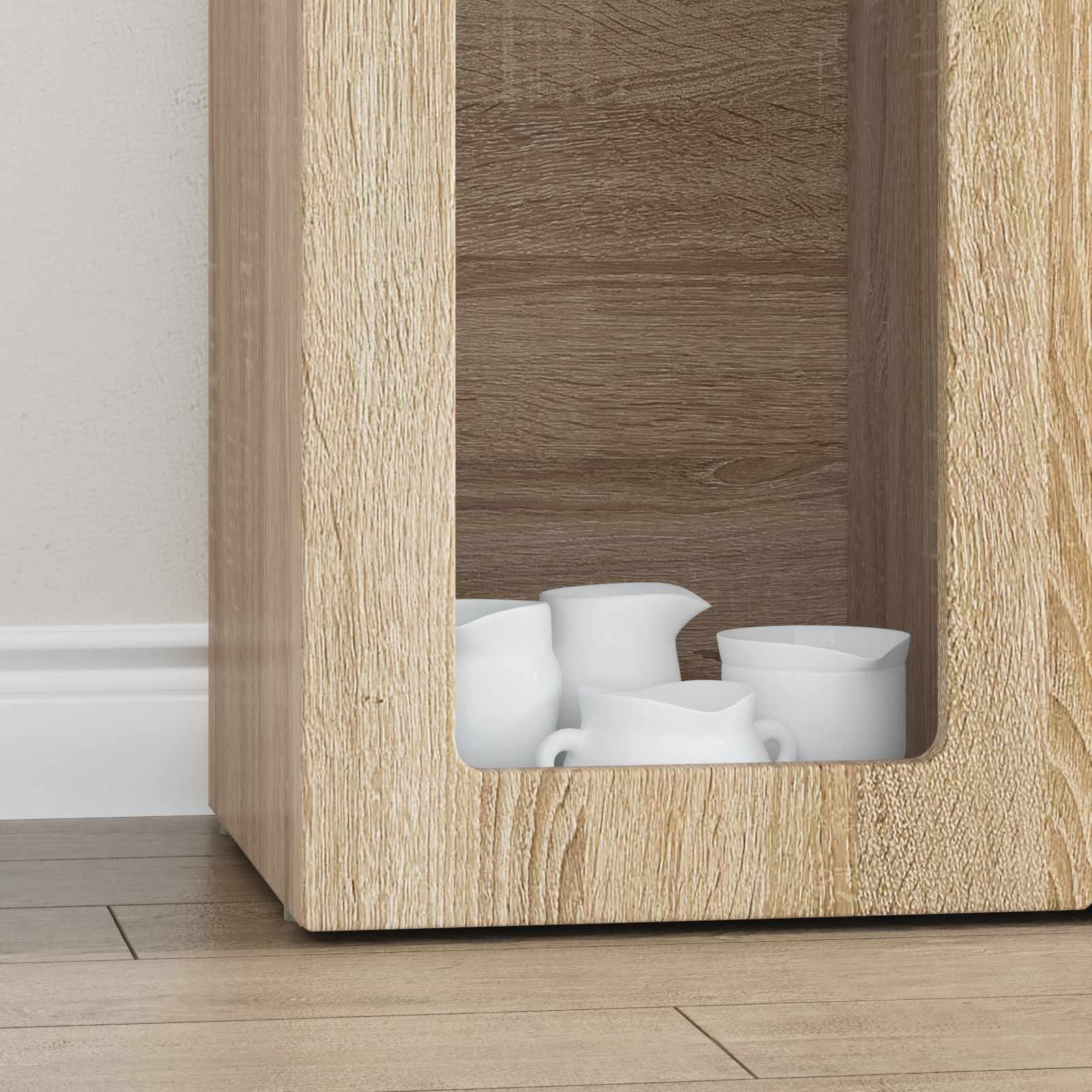 VidaXL Dressoir Sonoma Eiken 59 x 35 x 100,5 cm Bewerkt hout