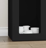 VidaXL Dressoir Zwart 59 x 35 x 100,5 cm Bewerkt hout