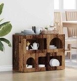 VidaXL Dressoir Oudhout 80,5 x 35 x 59 cm Bewerkt hout