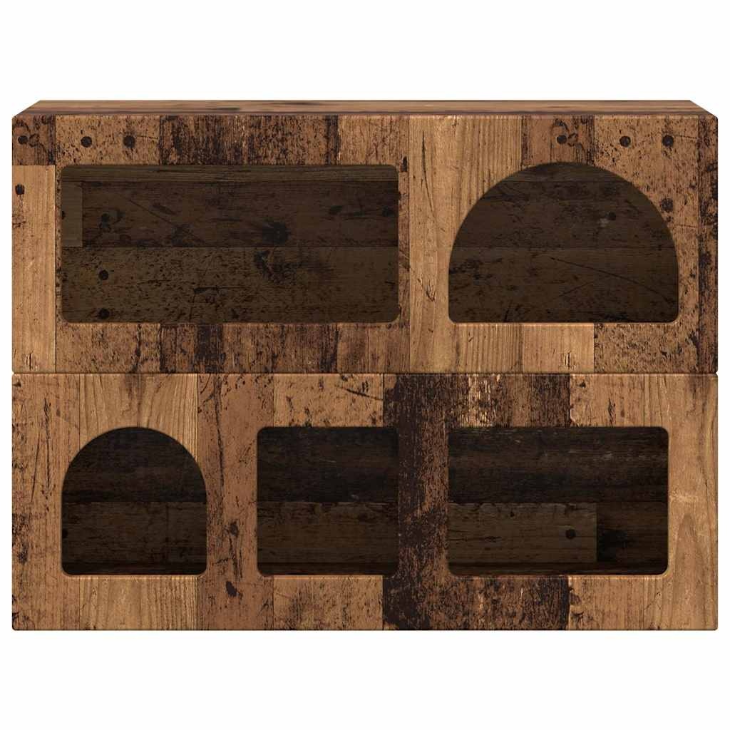 VidaXL Dressoir Oudhout 80,5 x 35 x 59 cm Bewerkt hout