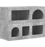 VidaXL Dressoir Beton Grijs 80,5 x 35 x 59 cm Bewerkt hout