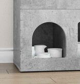 VidaXL Dressoir Beton Grijs 80,5 x 35 x 59 cm Bewerkt hout