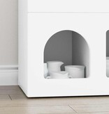 VidaXL Dressoir Wit 80,5 x 35 x 59 cm Bewerkt hout