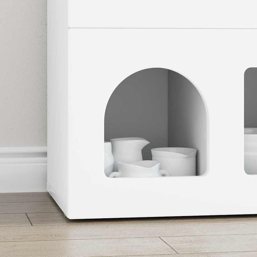 VidaXL Dressoir Wit 80,5 x 35 x 59 cm Bewerkt hout