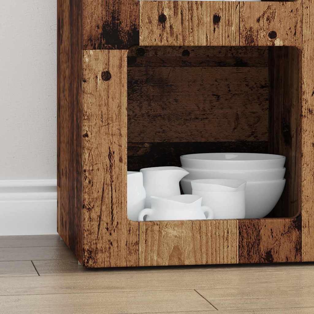 VidaXL Dressoir Oudhout 59 x 35 x 80.5 cm Bewerkt hout