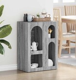 VidaXL Dressoir Grijs Sonoma 59 x 35 x 80.5 cm Bewerkt hout