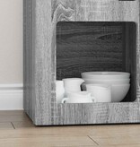VidaXL Dressoir Grijs Sonoma 59 x 35 x 80.5 cm Bewerkt hout