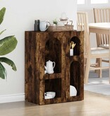 VidaXL Dressoir Gerookt eiken 59 x 35 x 80.5 cm Bewerkt hout