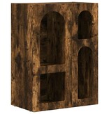 VidaXL Dressoir Gerookt eiken 59 x 35 x 80.5 cm Bewerkt hout