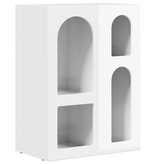 VidaXL Dressoir Hoogglans wit 59 x 35 x 80.5 cm Bewerkt hout