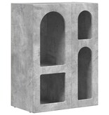 VidaXL Dressoir Beton Grijs 59 x 35 x 80.5 cm Bewerkt hout