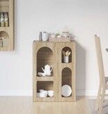 VidaXL Dressoir Sonoma Eiken 59 x 35 x 80.5 cm Bewerkt hout