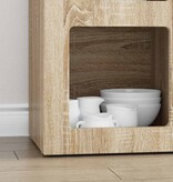 VidaXL Dressoir Sonoma Eiken 59 x 35 x 80.5 cm Bewerkt hout