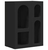 VidaXL Dressoir Zwart 59 x 35 x 80.5 cm Bewerkt hout